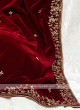 Zardosi Work Velvet Turban With Matching Dupatta